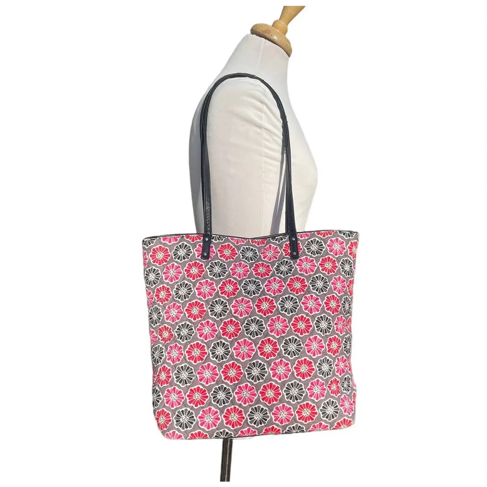 Vera Bradley Floral Blossoms Patterned Tote with Two Handles